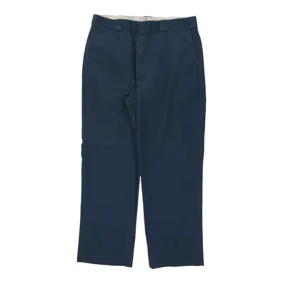 Dickies Trousers - 37W 30L Navy Cotton Blend