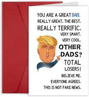 Funny Father's Day Card Gift for Dad Father Stepfather, Humor Dad Birthday Card from Son Daughter Kids, Humorous Fathers Day ...