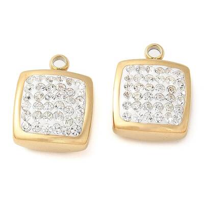 Polymer Clay Rhinestone Charms