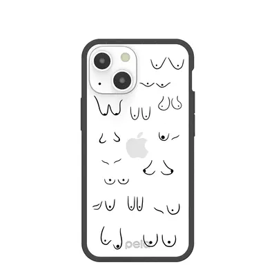 Clear Sister iPhone 13 Mini Case With Black Ridge