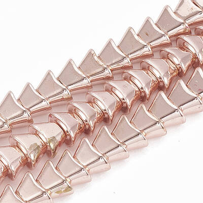 Electroplate Non-magnetic Synthetic Hematite Beads Strands