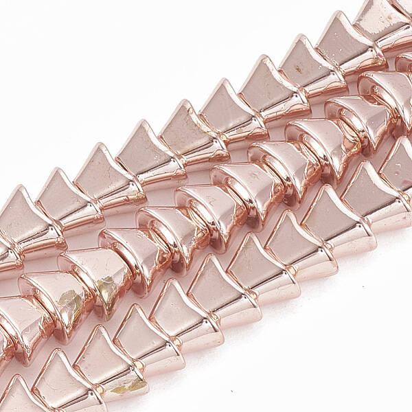 Electroplate Non-magnetic Synthetic Hematite Beads Strands
