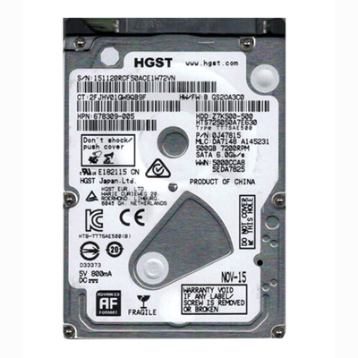 678309-005 HP 500GB 7200RPM SATA 6Gb/s 32MB Cache 2.5-inch Hard Drive