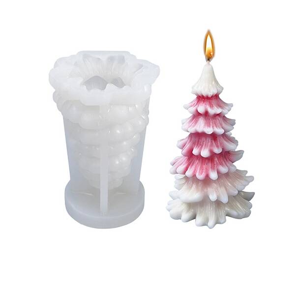 3D Christmas Tree DIY Candle Silicone Molds
