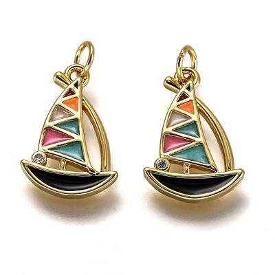 Brass Enamel Charms