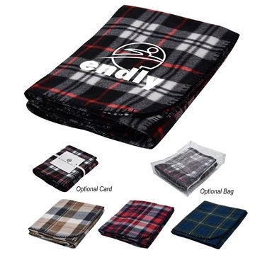 25 Promotional Fraser Fleece Blanket - 50x60 & 160GSM