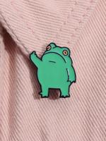 Cute Frog Design Cufflinks, Animal Shaped Alloy Studs for Men & Women, Fashion Matching Accessories for Party, Daily Clothing...