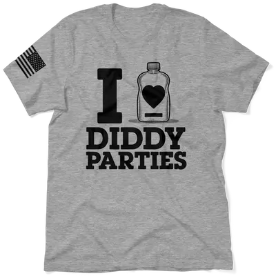 I Love Did*y Parties - Heather Gray T-Shirt