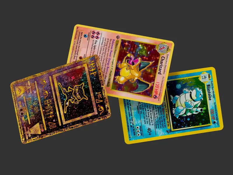 Gen 1 Design Card Sticker  | Spot Holographic PokeCard