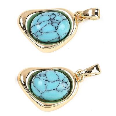 Synthetic Turquoise Pendants