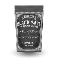 Alebrixes - Black Salt 4 Oz (114 g) | Black Salt For Protection Rituals - Sal Negra para Rituales de Proteccion | Witches & W...
