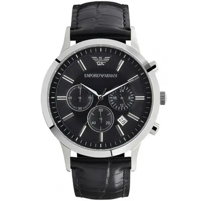 Emporio Armani AR2447 Men's Renato Chronograph Watch Black
