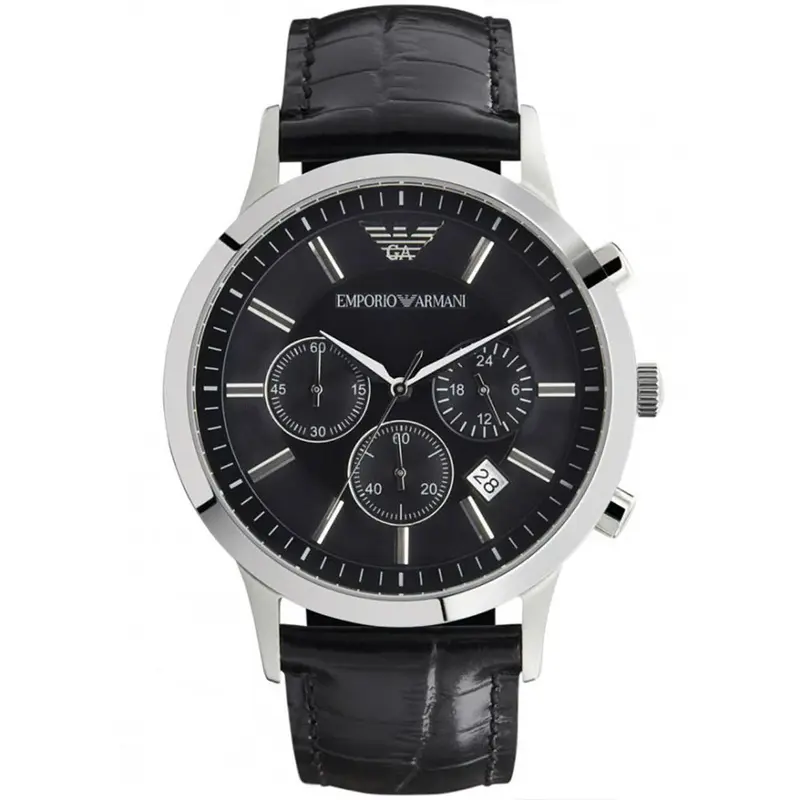 Emporio Armani AR2447 Men's Renato Chronograph Watch Black