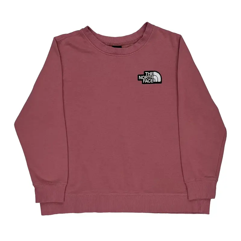 The North Face Sweatshirt - XL Pink Cotton Blend