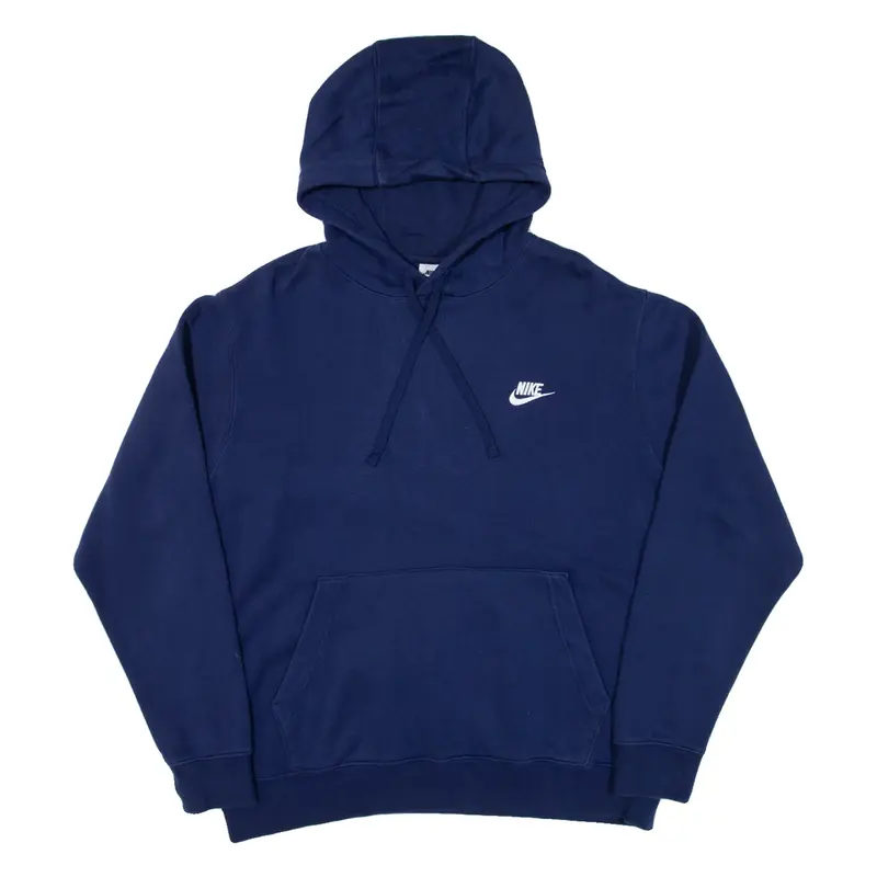 NIKE Mens Blue Hoodie L