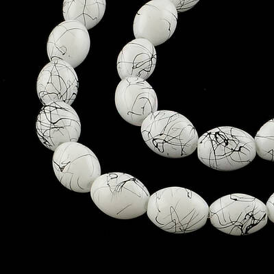 Baking Painted Drawbench Glass Bead Strands