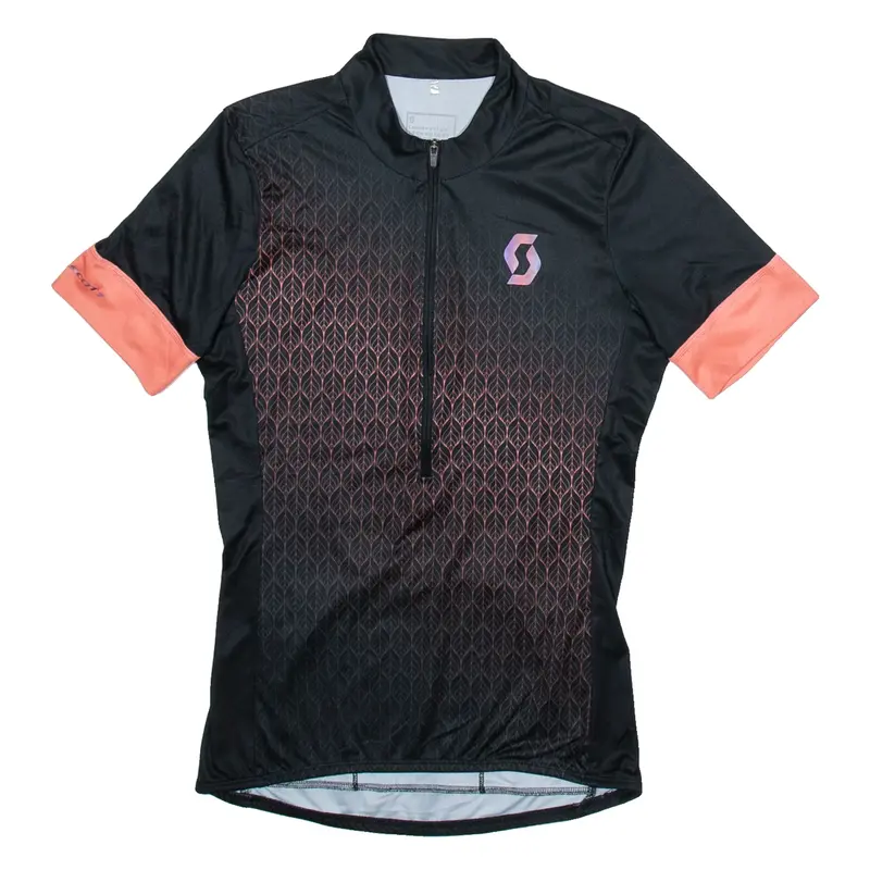 SCOTT Cycling Womens Jersey Black 1/2 Zip S