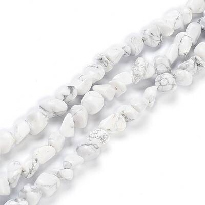 Natural Howlite Beads Strands