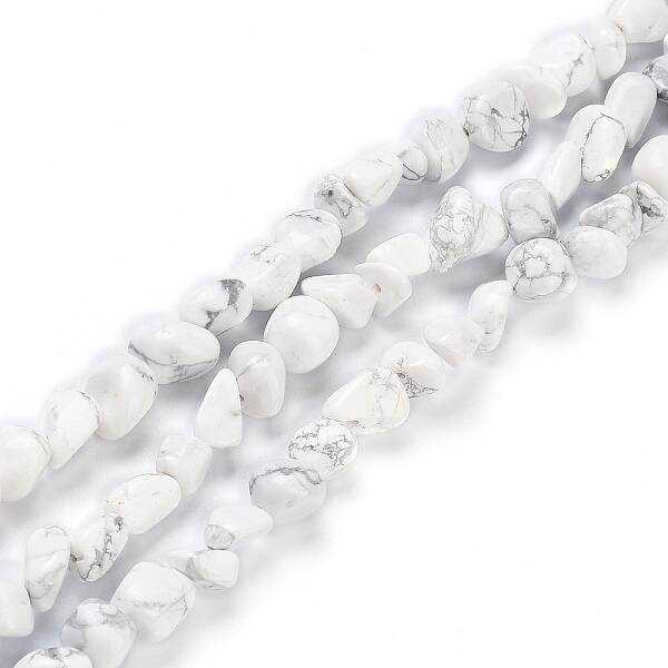 Natural Howlite Beads Strands