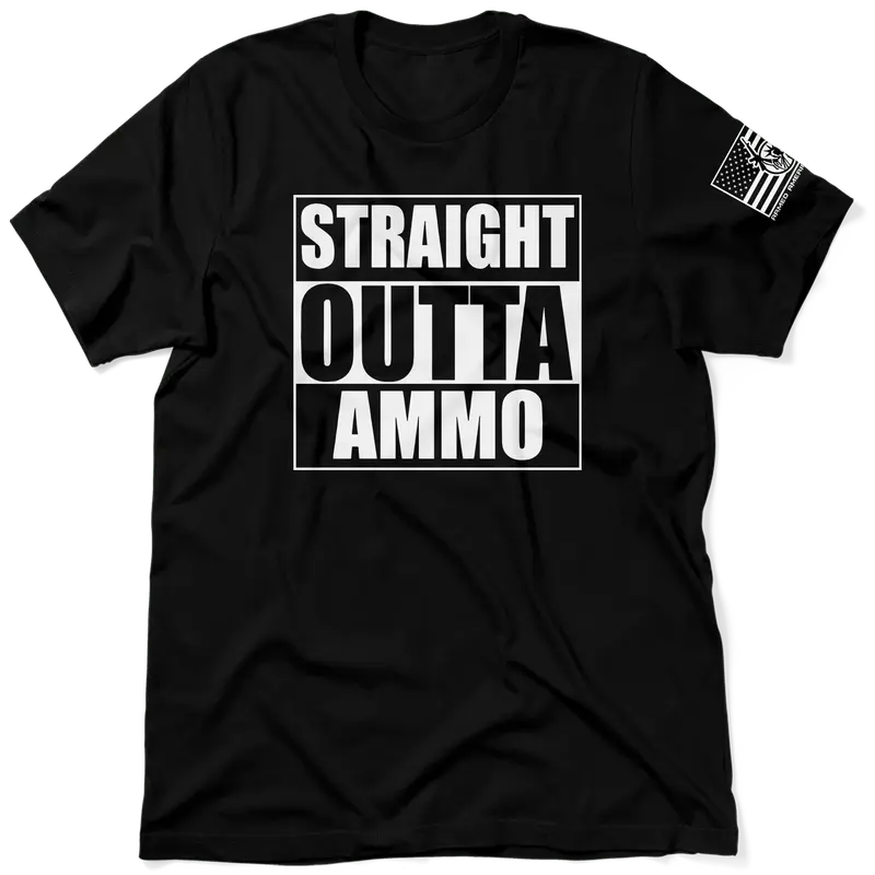 Straight Outta Ammo - Black T-Shirt