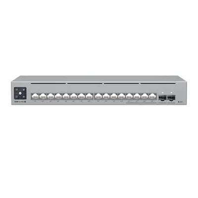 USW-PRO-MAX-16-POE Ubiquiti 16-Ports Layer 3 Etherlighting Switch with 2.5GbE PoE++ Output and Versatile Mounting Options