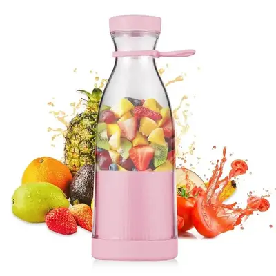 Portable Smoothie Blender, Fresh Juice Persona!Blender,380ml USB Cordless Portable Personal Blender, Rechargeable Juicer Blen...