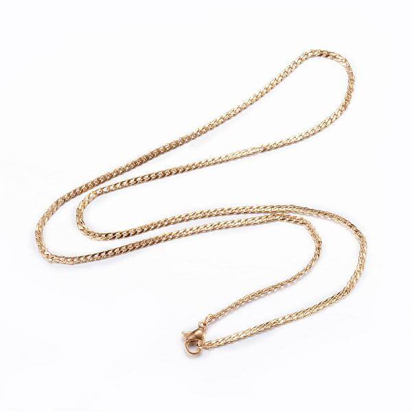304 Stainless Steel Curb Chain Necklaces