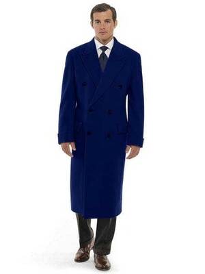 Mens Overcoat -Mens Long Wool Topcoats- Topcoat For Men-Mens Double breasted Overcoat - 