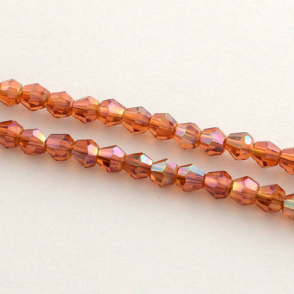 Electroplate Glass Bead Strands