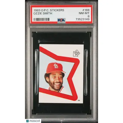 Ozzie Smith PSA 1983 O Pee Chee Stickers Baseball #168 8 73523149