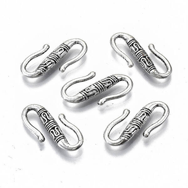 Tibetan Style Alloy S-Hook Clasps