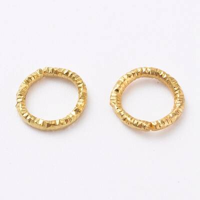 Iron Textured Jump Rings