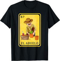Funny Mexican Shirts, Spanish-Mexican Bingo Funny Gifts - El Abuelo T-Shirt Menswear Top Casual Classic Cotton Fabric