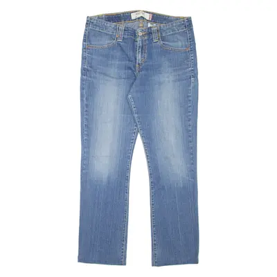 LEVI'S Womens Jeans Blue Regular Straight Stone Wash W32 L28