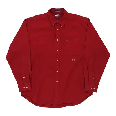 Tommy Hilfiger Shirt - Large Red Cotton