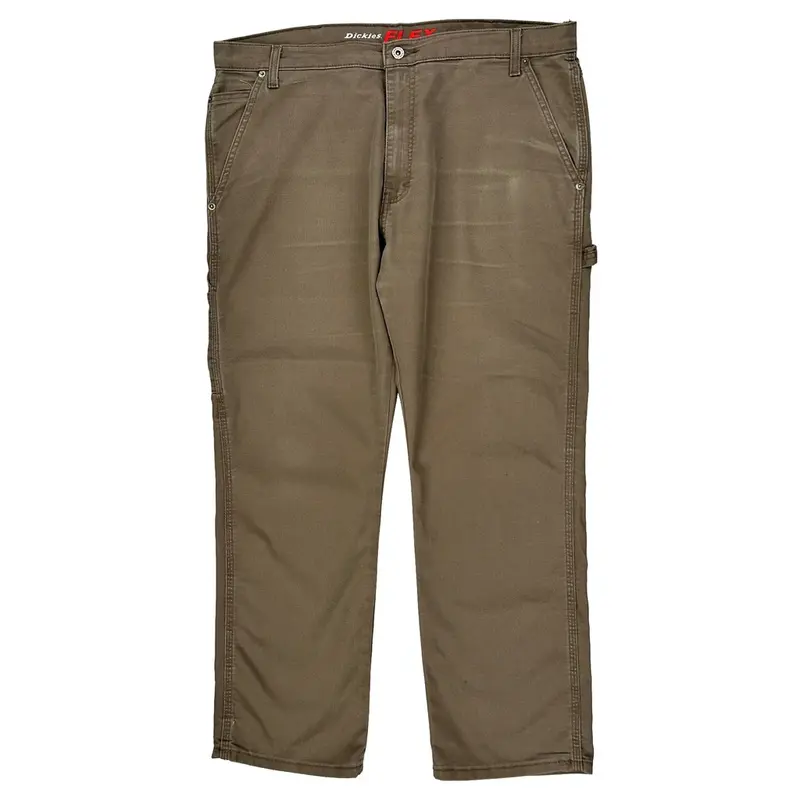 Flex Dickies Carpenter Trousers - 36″ Waist Brown Cotton Blend