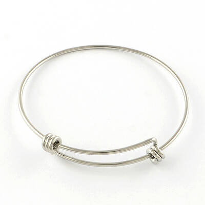 Tarnish Resistant Adjustable 201 Stainless Steel Expandable Bangle Making