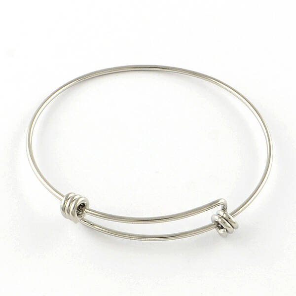 Tarnish Resistant Adjustable 201 Stainless Steel Expandable Bangle Making