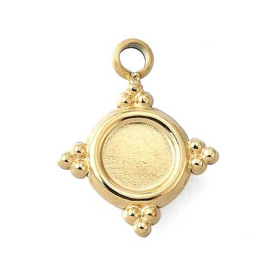 304 Stainless Steel Pendant Cabochon Settings