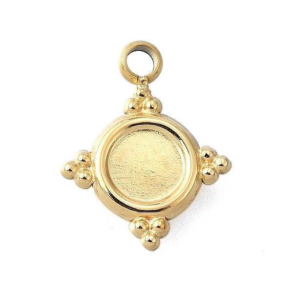 304 Stainless Steel Pendant Cabochon Settings