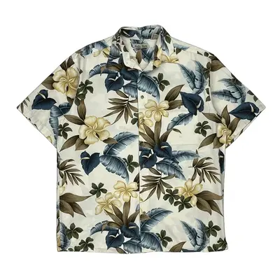 Hollis River Floral Hawaiian Shirt - Large Multicoloured Cotton