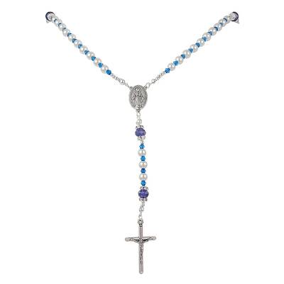 Acrylic & Glass Rosary Bead Necklaces