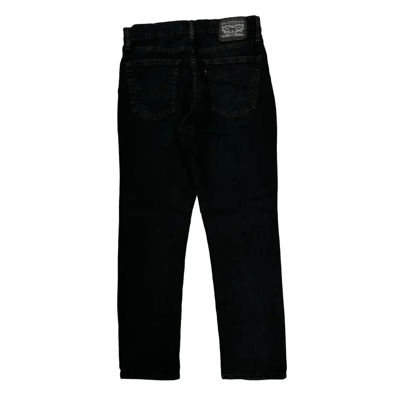 Levis Slim Fit Jeans - 30W 30L Black Cotton