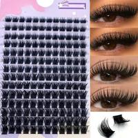 Wispy Cluster Lashes, 1 Box Natural Look Individual Lashes, Reusable C-Curl Various Lengths False Eyelashes for Women and Gir...