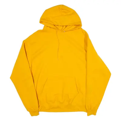 CHAMPION Mens Yellow Hoodie XL