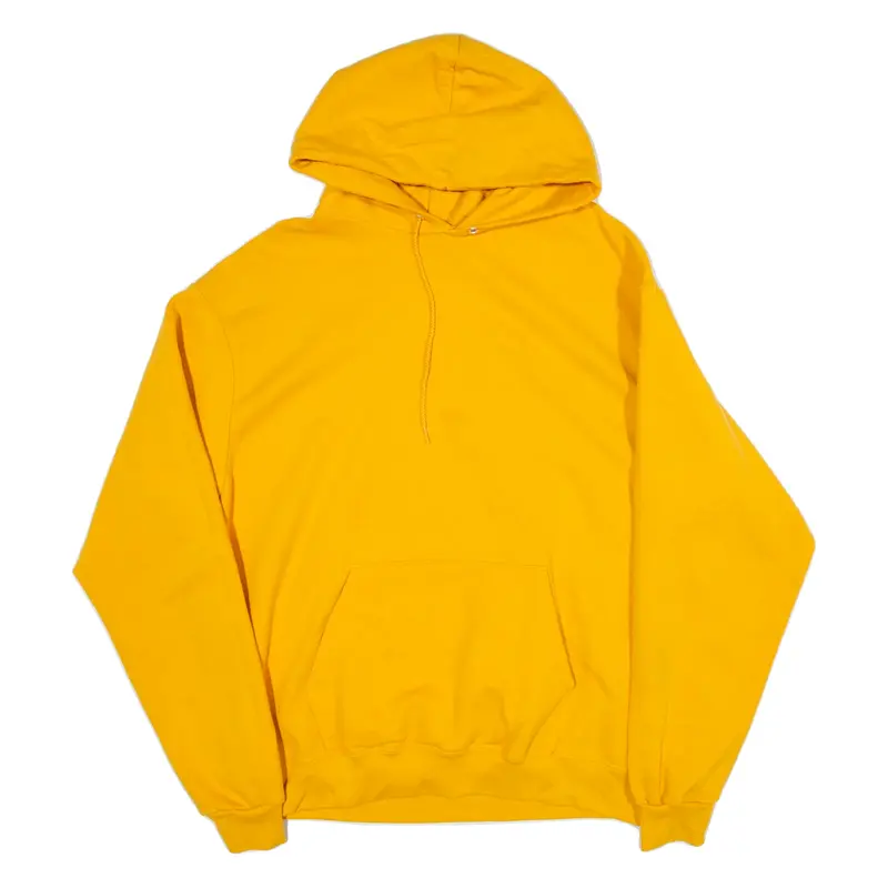 CHAMPION Mens Yellow Hoodie XL