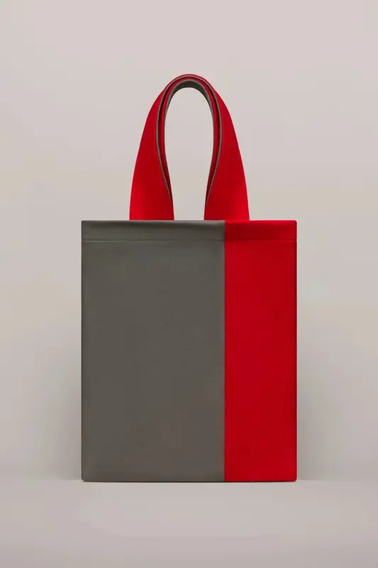 Helianthus Bag (Red & Grey) | size: one size