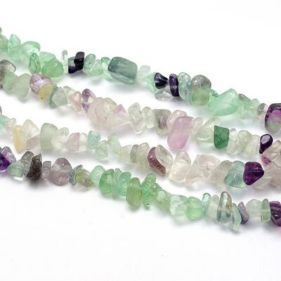 Natural Fluorite Beads Strands