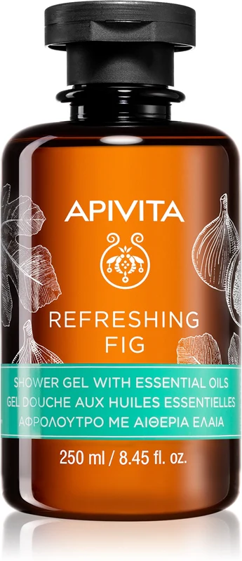 Apivita Refreshing Fig Shower Gel with Essential Oils 250ml