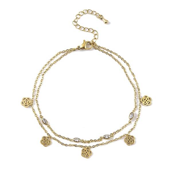 Ion Plating(IP) 304 Stainless Steel Chains Anklet